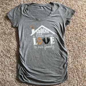 Motherhood maternity gray tee